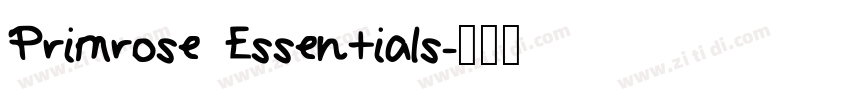 Primrose Essentials字体转换